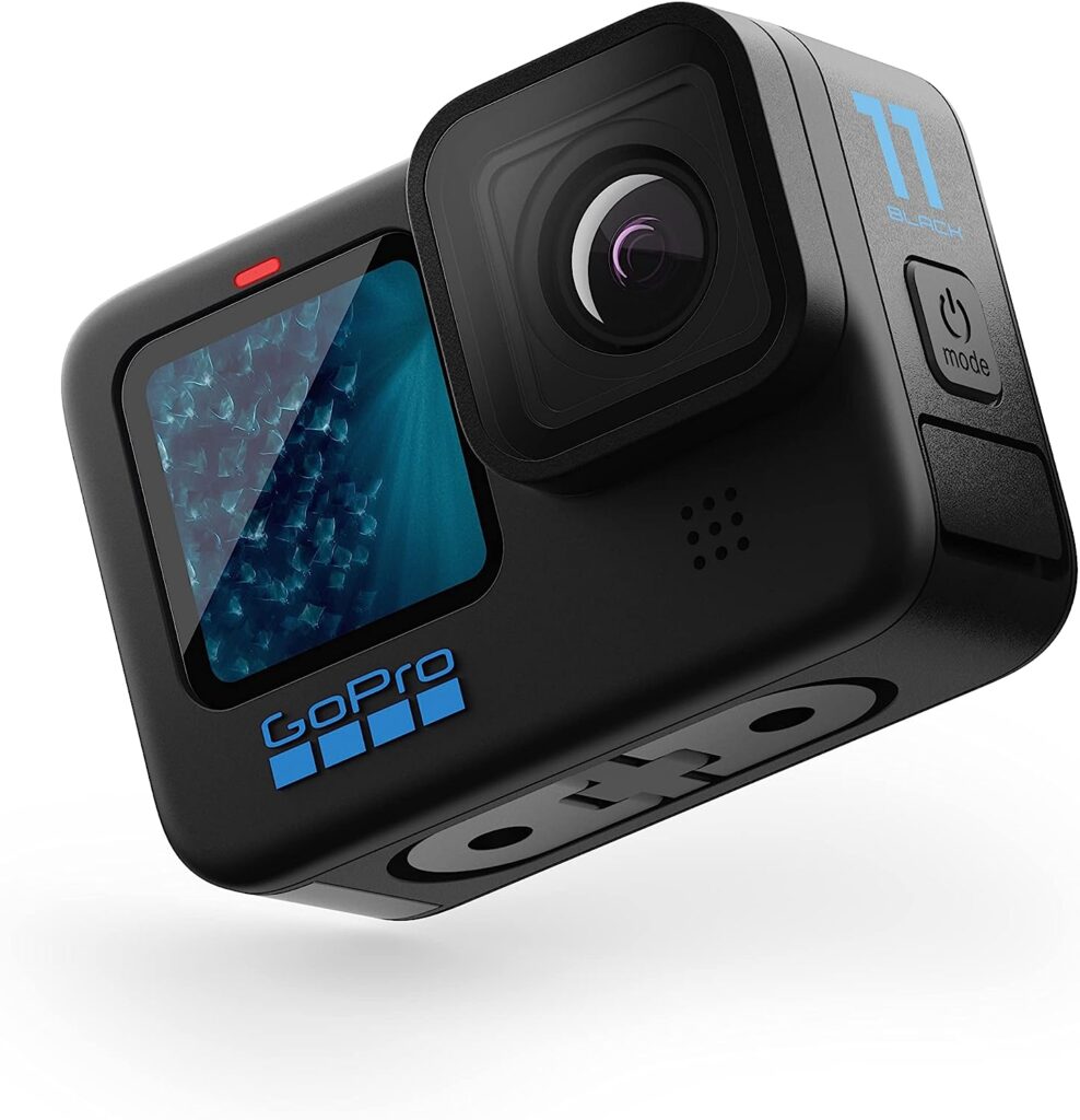GoPro HERO11 Black - Waterproof Action Camera with 5.3K60 Ultra HD Video, 27MP Photos, 1/1.9 Image Sensor, Live Streaming, Webcam, Stabilization